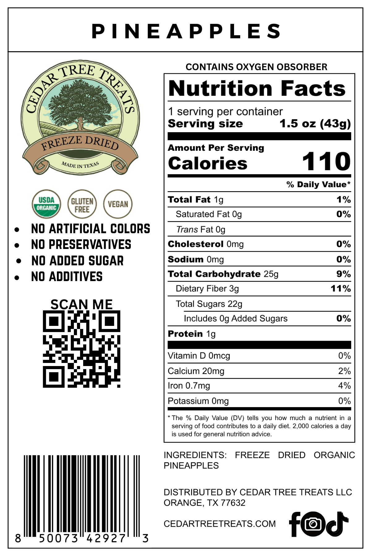 Organic Pineapples
